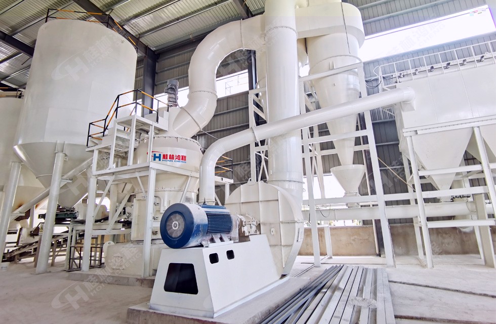 HC1900生產石灰粉設備安徽客戶現場圖片一